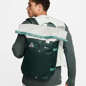 Nike ACG Forest Green and Light Gray Backpack
